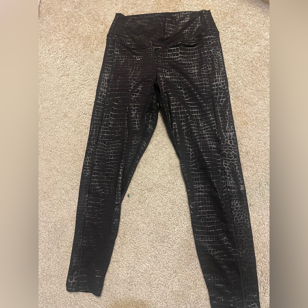 PINK shiny leggings